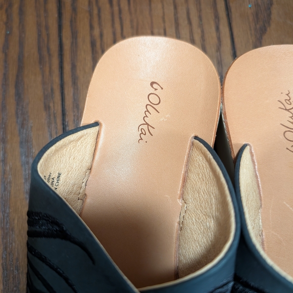 Olukai Black Lava Rock Sandals - Picture 7 of 11